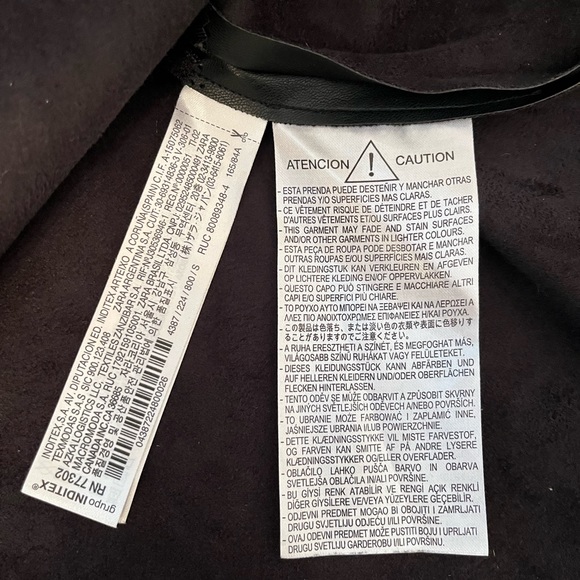 Zara faux black leather dress - Picture 4 of 7